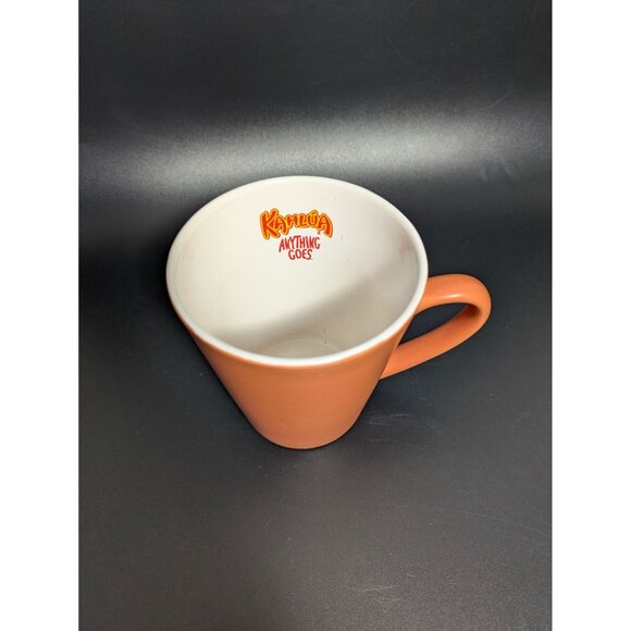 Kahlua Coffee Mug 1999 Anything Goes Orange Ceramic Vintage - Picture 2 of 13